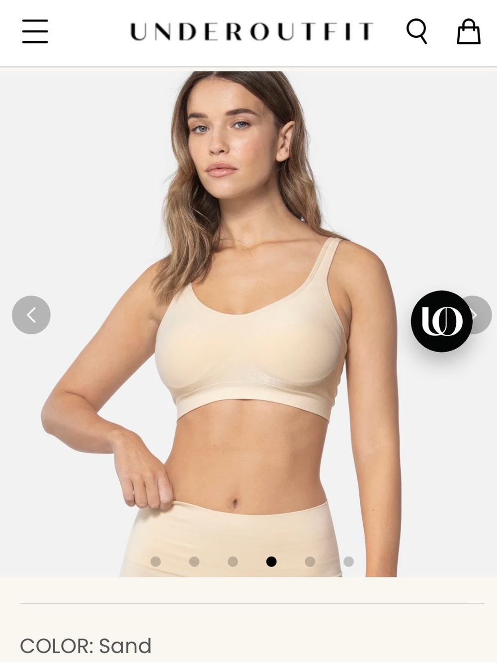 Underoutfit Sand Seamless Bra - #1 Choice of the Market’s